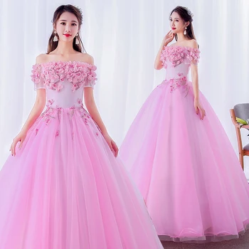 Vestidos Quinceanera Kleidid 2021 Uus Gryffon Magus Paadi Kaela Pall Kleit Elegantne Õie Printida Pool Kõnniteed Riietumisstiil Kohandada