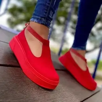 Naiste Korter Platvorm Tossud Must Punane Roosa Pits Üles Sport Kingad 2021 Primavera Naine Vabaaja Jalatsid Ronitaimed Zapatos Mujer