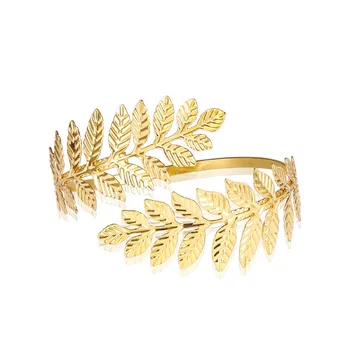 Dayoff Boho Vintage Kuld, Hõbe Värv Sulg Käe Käevõru Avatud Armband Mansett Käevõru Lill Nikerdamist India Naiste Ehted B35