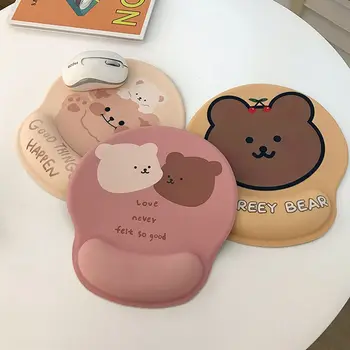 Cartoon Bear Office Paksenema Mouse Pad Randme Tugi Silikoon Mugavust Pehme Padi Randme Pad Maja Ameti Töö Mouse Pad