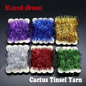 Royal Sissi 6-Kaardid/Komplekt 6 Värvid Assortii Lennata sidumine pika kiu cactus Kard lõng Flash flashabou chenile jaoks soolase muster