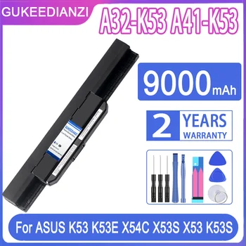 GUKEEDIANZI A32-K53 A41-K53 9000mAh ASUS K53 K53E X54C X53 X53S K53S X53E X53SV X53U X53B A42-K53 K43S Akud + Tasuta Tööriist