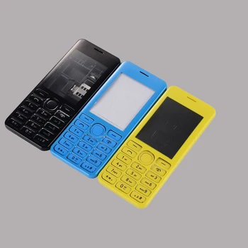 Nokia Asha 206 2060 Hea kvaliteediga Täis-korpuse Kaas Dual SIM Tagasi Juhul kate Aku Ukseline inglise Led Vahendid