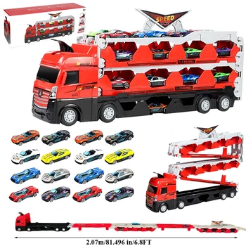 Suure Auto Vedaja Truck Kokkuklapitavad Pala Võidusõidu Sõiduki Lapsed Konkurentsivõimeline Mängud Ladustamise Sulamist Auto Poiss Mänguasi Lastele Romaan Kingitus