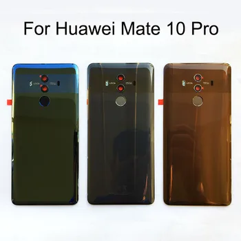 Originaal Klaas Tagumine Korpus Huawei Mate 10 Pro Fingerprint Sensor+Objektiiv+Välk Tuli Mate 10Pro Aku Kate Juhul