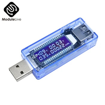USB-Laadija Arst Digitaalne Voltmeeter Ammeter Wattmeter Telefon Pinge Currment Power Meter Volt Detektor Monitor LCD Ekraan