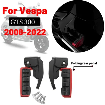 MTKRACING Jaoks Vespa GTS 300 GTS300 2008-2022 Mootorratta Kokkuklapitavad Tagumised Pedaalid Accessory Set Tagumine Reisija Pedaalid