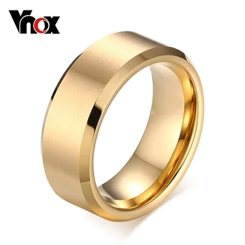 Vnox parima Kvaliteediga 8.0 mm Volfram Ring, Meeste Klassikaline Pulm Ehteid Küljest poola USA Suurus