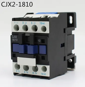 CJX2-1810 LC1 AC Kontaktori 18A 3-Faasiline 3 Poolusega NR Mähis Pinge 380V 220V 110V 36V 24V 50/60Hz Din Rail Paigaldatud 3P+1NO Tavaline Avatud