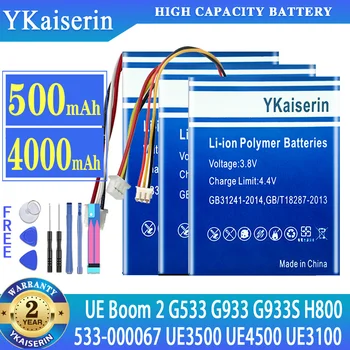 YKaiserin Aku Logitech G533,G933,G933S H800 UE3500 UE4500 UE3100 UE Buum 2 Boom2 Ultimate S-00147 533-000067 Batterij