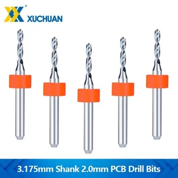 2.0 mm PCB Puuriterad 3.175 mm Varre Impordi Karbiid PCB Relv Drill Bit jaoks PCB Prindi trükkplaadi Puurimiseks Vahend 10pcs/box