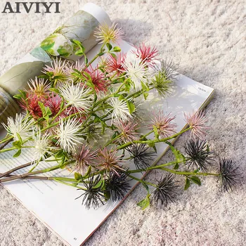 Kunstlik üks väike mansi lill simulatsiooni võltsitud lille kodu kaunistamiseks pulmad pehme kott fotograafia kaunistused komplekt materjal
