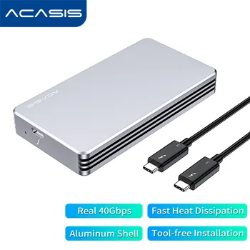 Acasis 40Gbps Thunderbolt 3 NVME M. 2 SSD Ruum 2TB Alumiinium Tüüp-C 40Gbps C-C Kaabel Mac Windows
