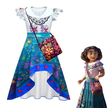 2022 Encanto Cosplay Kostüüm Girl Kleidid Disney Magic Maja Mirabel Võlu Laste Riided Vestido Halloween, Jõulud