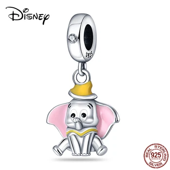 Disney Seeria Tõelise 925 Sterling Hõbe Armsad Dumbo Võlusid Helmed Sobivad Originaal Pandora Käevõru Naistele DIY Ehted Tegemine