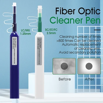 2TK/lot FTTH Optilise Kiu pen tool 2,5 mm LC MU 1,25 mm KS FC ST LC Konnektor Optiline Smart Cleaner