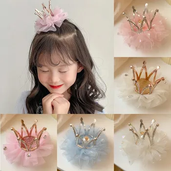 Printsess Laste Tüdruk klambri külge Vintage 3D Crown Silma Juuksed Clip Poiss Tüdruk Sünnipäeva Decroative Juuksed Pin Vähe Giel Kingitus