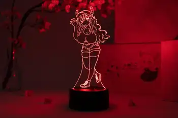 Anime, Joonis Quetzalcoatl Lucoa LED Night Light Magamistuba Teenetemärgi Sünnipäeva Kingitus Lamp Manga Miss Kobayashi on Draakoni Neiu