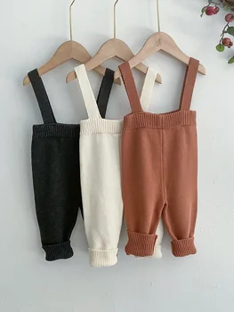 Baby Kootud Rihm Püksid Sügis-Talve Beebi Poistele Püksid Suspender Pingul Püksid Puuvillased Beebi Tüdrukute Püksid Lapsed Vabaaja Püksid