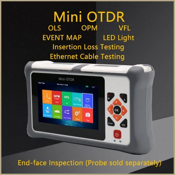 Mini OTDR Pro 100KM Reflectometer jaoks GPON EPON koos OPM OOLID RAAMSEADUSEGA Puutetundlik fiiberoptiliste OTDR UUS