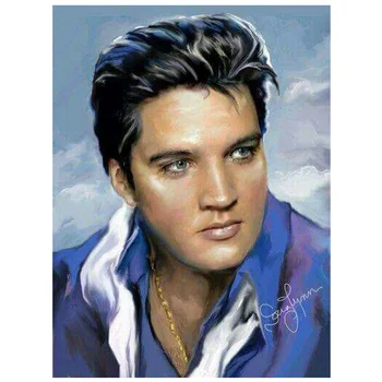 5D Diy Diamond Maali Elvis Presley ristpistes 100% Täis Ruut/Ring Diamond Tikandid Mosaiik Näputöö, Käsitöö, Kunst Decor