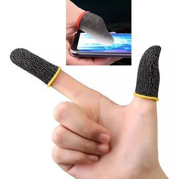 Mängude Sõrme Varruka Hingav Käeulatuses Mängud Anti-Higi Puutetundlik Ekraan, Sõrmejälje Laud Katta Tundlik Mobile Touch Punane Kollane