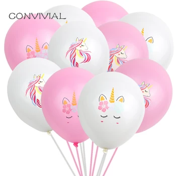 10tk Ükssarvik Õhupallid Partei Asjade Foolium Latex Balloon Multikas Loomade Maailma Happy Birthday Party Dekoratsioon Lapsed Ükssarvik Pool