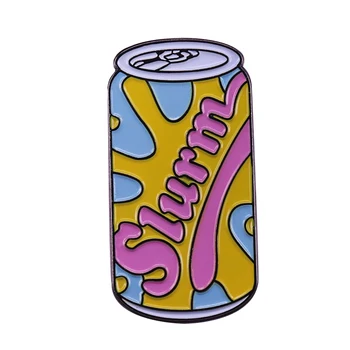 Slurm emailiga pin-raputus cola võib sõle värvikas juua pääsme inspireeritud 90ndate nostalgia ehted