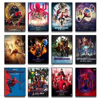 Marvel Spiderman Nr Koju Anime Filmi Plakat Disney Filmide Maxi Animatsiooni Lõuendile Maali Prindi Kodus Seina Decor Pilt Kingitus