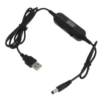 USB-5.5x2.1mm 1,5 V 3V 4.5 V 6V （alates adapter 9V 12V toitejuhe Reguleeritav väljundpinge Kaabel Samm Üles Alla Converter Juhe Mänguasi Kell