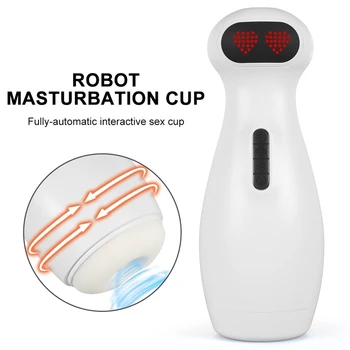 Armas Robot Masturbatsioon Cup 4 1 Vibreeriv Imemiseks Kütte Tüdrukud Reaalne Hääl Soigumine Automaatne Mees Masturbator Sugu Mänguasi Mees