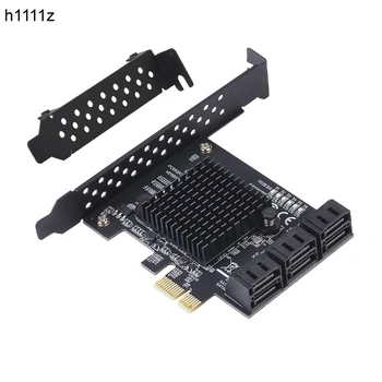 UUTE Lisada Kaart PCI-E/SATA PCIE Kaart, PCI-Express SATA 3 SATA PCIE 3.0 Kaart 6 Sadama SATA3 PCIE X1 Kaardi Low Profile Bracket