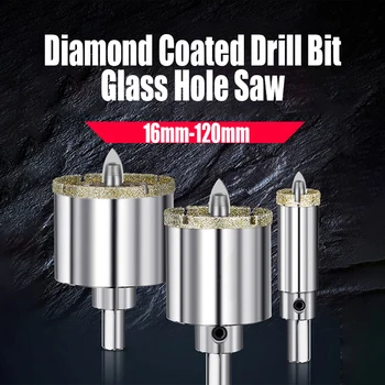 1TK 16mm-120mm Teemant Kaetud Drill Bit Klaasist Auk Nägi Piloot Natuke Keraamika Graniit Keraamiliste Plaatide Klaasi Puurimine, Lõikamine