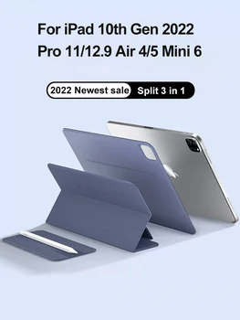 Smart Folio for iPad 10. Põlvkonna Juhul 2022 M2 iPad Air 5 Juhul 2020 Pro 11 12.9 4. Funda 2021 Mini 6 magnetiliselt capa
