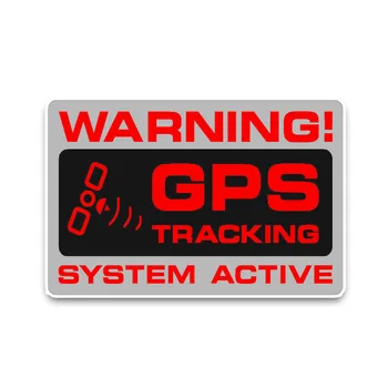 Auto Kleebis Hoiatus GPS Jälgimise Politsei Süsteemi Aktiivne Hoiatus Kleebis Veekindel PVC Decal 12 * 7CM