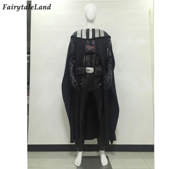 Halloween Kostüüm Filmis Sõda Riided Darth Vader Cosplay Kostüüm Faux Nahast Ülikond Cape Kindad Kohandatud Suurus