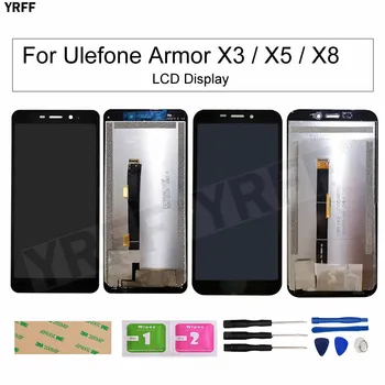 LCD Ulefone Armor X8 X3 X5 X5 Pro lcd Ekraan Puutetundlik Digitizer Assamblee Remont Paneel, Osad Tasuta Shipping
