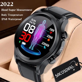 2023 Veresuhkru EKG+PPG Smart Watch Mehed Jälgida vererõhku, Keha Temperatuuri Smart Südame Löögisageduse Kella Sport Smart Vaadata