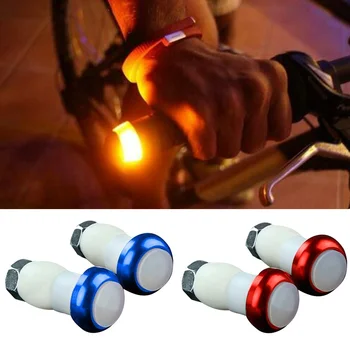 1 Paar Ohutusele Jalgrattaga Jalgratta suunatuled juhtraua Ots Ühendage LED-Lambi Punane Tuli Magnet Käepide Kerge XR-Kuum