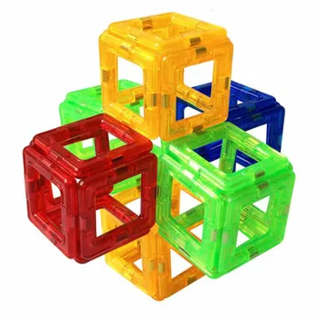 90-208pcs mini Magnet Disainer Plokid Ehitus-Komplekt Mudelile & Hoone Mänguasjad, Plastist Plokid Lapsed mänguasjad