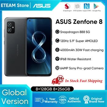 ASUS Zenfone 8 5G Nutitelefon Globaalne Versioon 8GB 256GB Snapdragon 888 5.9