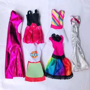 Kawaii 6 Style/Palju Nuku Riideid Lastele, Mänguasjad Acceessories Barbie Nukud Sidemega Mäng, DIY Sünnipäev, Jõulud Kingitused, Laste Mängu