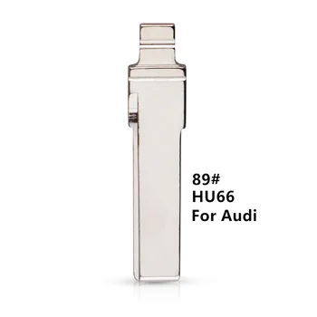 10tk #89 Asendamine Klapp Kokkuklapitavad Remote Key Tera Auto Tühi LISHI HU66 Audi A6L Originaal Blade Serveri Lihvimata Võtme Tera