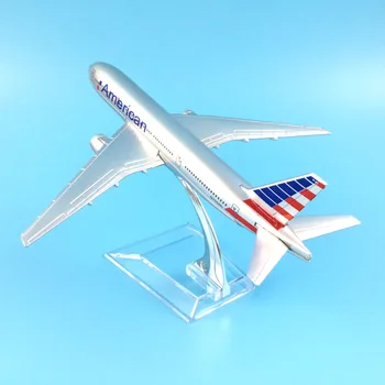 Tasuta Kohaletoimetamine American Airlines Boeing 777 16cm sulam, metall mudellennukid, lapse Sünnipäeva kingitus lennuk mudelid, mänguasjad lastele