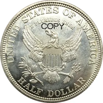 Ameerika Ühendriikide 1877 50C kiiver otsaga Pea Poole Dollari vastupidine funktsioone väike heraldiline eagle Pinnatud Hõbe Müntide Koopiad