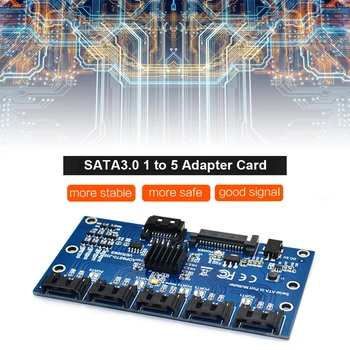 SATA laienduskaardi 1 kuni 5 SATA3 Porti.0 Töötleja Kaardi Emaplaadi 6Gbps Kordaja SATA Port Ärkaja Kaardi Adapter HDD