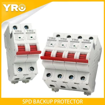AC Surge Protector 2P 4P 230V SPD Praegune Kaitselüliti Pikse Kaitsmega Back-up Protector YRSCB