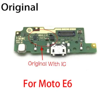 10TK Laadimine USB-Liidesesse Juhatuse Flex Kaabel Mikrofon Varuosade Jaoks Moto E4 Pluss E5 Pluss E5 Mängima Minna E6