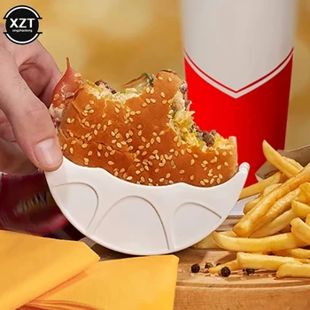 Majapidamis-Kontakt-tasuta Burger Toidu Fikseeritud Clip Shell Sandwich Hamburger Silikoon Hammas Omanik pestav Köök Mugav Osa