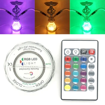 1Set Shisha Hookah LED RGB 16 Värvi Ümbritseva Valguse Narguile Suitsu Chicha Tarvikud Kaugjuhtimispult Pidulik Pool